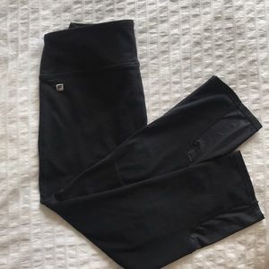 Fabletics cropped black leggings!